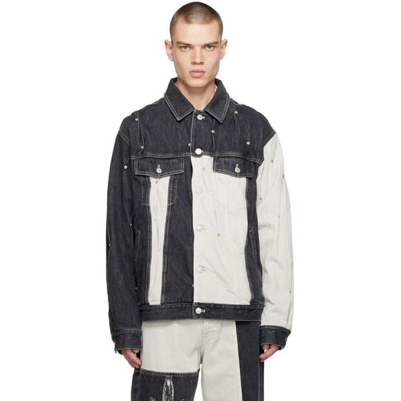 KUSIKOHC Exclusive Gray Denim Jacket XL New - Picture 1 of 15